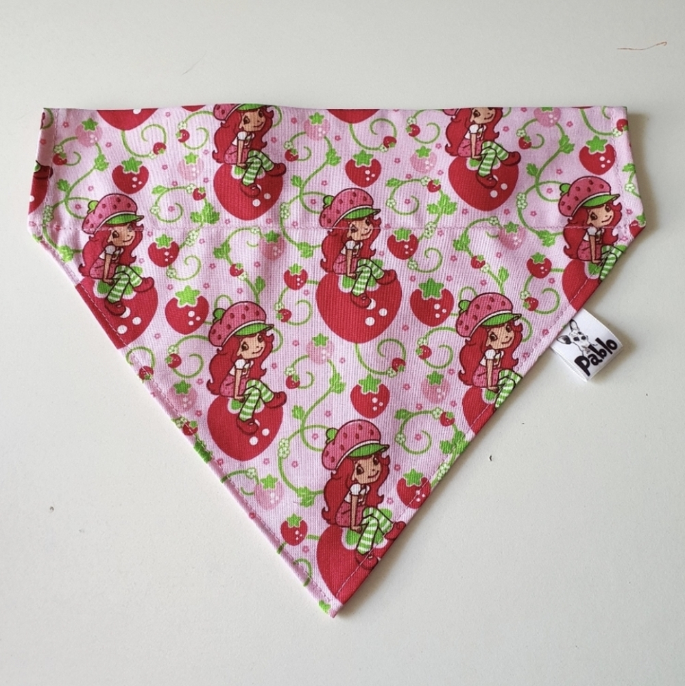 🐶 5 for $15 * Pablo Strawberry Short Cake Over The Collar Dog Bandana
